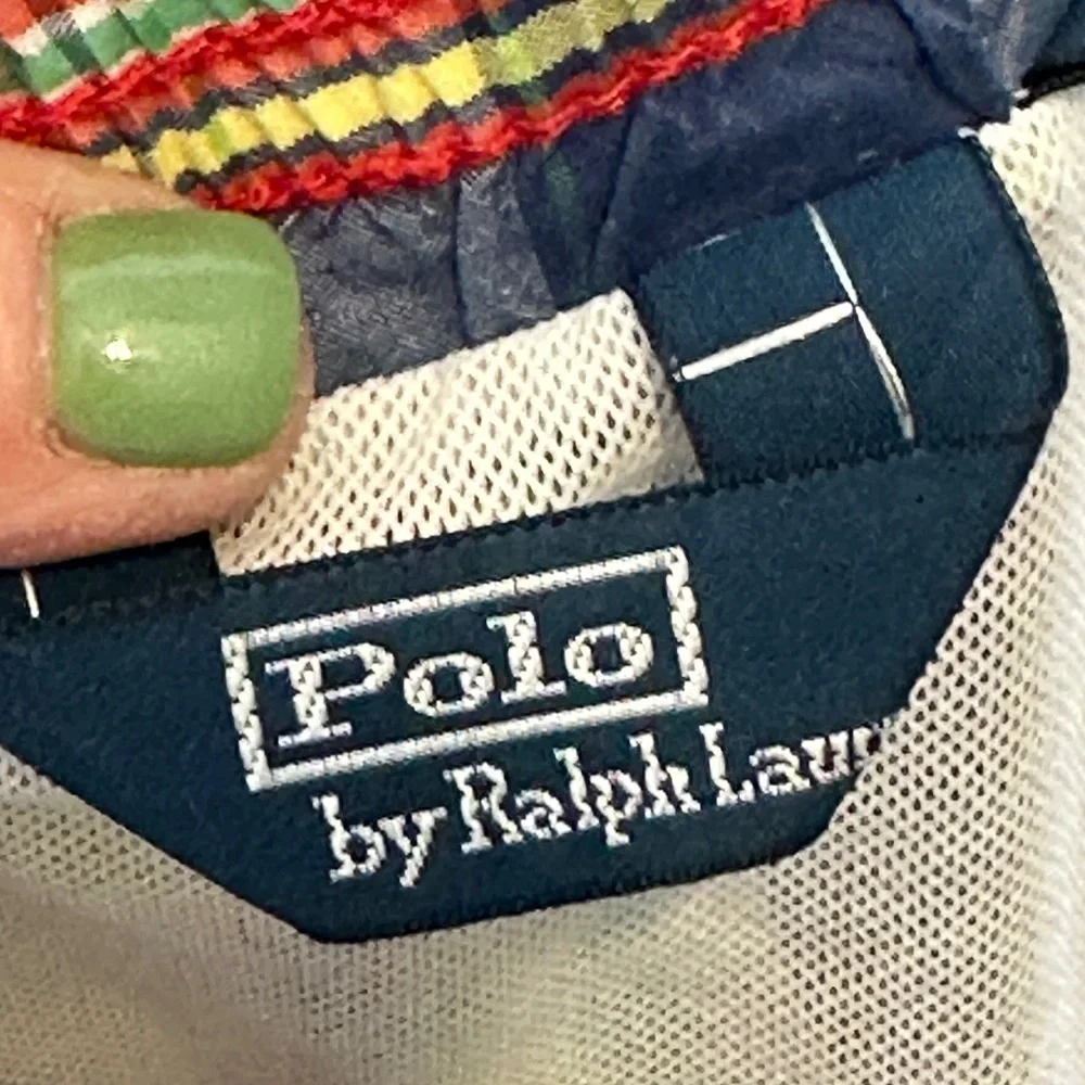 VTG Polo Ralph Lauren Madras Plaid Swim Trunks Shorts Lined Men’s XL O14